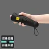 Sombrilla Plegable con Protección UV y Recubrimiento Negro, Doble Uso, Compacta, Mini, Portátil, Duradera