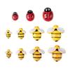 Accesorios de resina con forma de abeja de dibujos animados, accesorios de bricolaje, horquillas para el pelo para niños, crema, pegamento, parche para carcasa de teléfono móvil