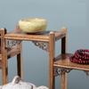 Pequeno Porta-Chá de Mesa Madeira Asa de Frango Pequeno Rack Antigo Porta-Ornamento Xícara de Chá Chinesa Conjunto de Chá Prateleira Armazenamento Porta-Exibição de Bule