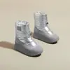 Botas de Nieve Cálidas de Invierno para Mujer, Nuevo Estilo, Media Pantorrilla, Suela Gruesa, Botines Cortos de Moda con Forro Espeso y Aislamiento de Lana, Adecuadas para el Clima Frío del Noreste