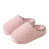 Chinelos de Algodão Pelúcia Fofos para Mulheres, Outono/Inverno, Espessados, Quentes, Antiderrapantes, Sola Grossa, Quarto de Casa, Chinelos de Pelo com Borda Envolvida