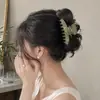 Presilha de garra vintage para cabelo de outono para mulheres, presilha de tubarão para cabelos finos, presilha de cabelo de tamanho médio estilo coreano para a parte de trás da cabeça, acessório de cabelo