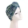 Nuevo sombrero pañuelo para la cabeza estilo bohemio transfronterizo con estampado de caracol, turbante, gorro para protección del cabello JDT-342F