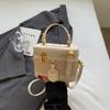 Bolsa Texket de Nicho de Cor Contrastante Bolsa Pequena Feminina 2025 Nova Moda Moderna All-match Casual Bolsa de Ombro Crossbody