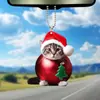 Pendente Acrílico Criativo Novo para Carro Decoração de Árvore de Natal Pendente de Carro Casa