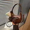 Bolsa Transversal Feminina 2026 Verão Nova Moda Laço Bolsa Bolinho Estilo Coreano Nicho Simples de Mão Ombro