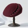 Sombrero Nuevo Estilo 2026 para Mujer, Boina de Lana Otoño e Invierno, Sombrero Pequeño Retro Británico, Elegante y con Estilo, Azafata al por Mayor