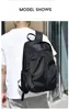 Mochila de Viagem de Poliéster com Porta de Carregamento USB Impermeável Grande Capacidade Bolsa para Laptop para Homens Mulheres Escola Caminhada