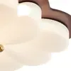 Luminária de Teto Aconchegante Estilo Vintage com Proteção Ocular de Espectro Total para Quarto Principal na Cor Nogueira com Design Floral para Quarto de Crianças e Estudo