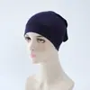 Sombrero Tubular Multicolor Anti-Pilling y Anti-Decoloración, Color Puro, Algodón Puro, Sombrero Base de Algodón Mercerizado, Pañuelo para la Cabeza de Algodón, Para Mujer, Elástico y Transpirable