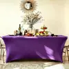 Funda elástica para mesa de 4 pies x 6 pies para exportación, adecuada para mesas de cóctel, mesas de conferencia, banquetes de boda y mesas rectangulares; mantel elástico