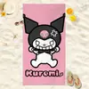 Toalla de Playa Sanrio Patrón de Dibujos Animados para Niños Gato Kitty Estampado Toalla de Baño Microfibra Secado Rápido para la Playa Toalla de Natación