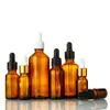 Botellas Esenciales de Aceite Marrón Multiespecificación, Botellas de Vidrio Marrón a Prueba de Luz con Gotero, Botellas Dispensadoras de Cosméticos Portátiles para Viajes de Esencia