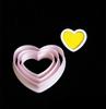 [4 Piezas Molde Cortador de Galletas de Amor] Molde para Galletas Herramientas para Hornear Molde para Pastel de Azúcar Fondant Molde de Arcilla