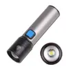 Nueva Linterna Mini LED T6 Transfronteriza Recargable por USB Zoom Telescópico Pequeña Linterna Portátil Conveniente para el Hogar