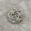 Botones Metálicos Florales Estilo Tweed Cosidos a Mano, Botones Versátiles para Blusas, Abrigos, Suéteres, Botones Simples con Forma de Flor