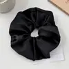 Scrunchie de Cetim Estilo Coreano Elástico de Cabelo para Primavera e Verão com Toque de Luxo para Penteados Altos e Rabos de Cavalo, Acessório de Cabelo com Alta Elasticidade