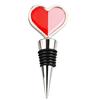 Boda Aleación de Aluminio Corazón Tapón Conservación Vino Tinto de Pegamento de Alta Gama DIY Silicona Sellado Tapón de Vino Embudo de Vino Metal
