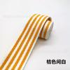 Cinta de poliéster y algodón intercolor poliéster algodón 3.8cm cinta rayada correa de hombro para bolso material para zapatos cinta cinturón en stock