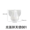 Guirlanda de Amor Transfronteiriço Ornamento de Anjo Gordo Molde de Silicone DIY Superfície Lisa Vela Listrada Molde de Gesso