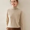 Suéter Baicai de Terciopelo y Cachemira de Cuello Alto 2026 Otoño/Invierno Nuevo Versátil Suave Pegajoso Tejido Perezoso Top para Viajes Capa Interior