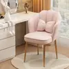 Cadeira de maquiagem banquinho simples celebridade da internet encosto quarto de menina penteadeira cadeira de unha cadeira de luxo leve cadeira de casa cadeira pétala