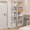 Armario de almacenamiento para dormitorio en casa, armario, taquilla de dormitorio, armario para ropa a prueba de polvo, armario para habitación de alquiler, montaje sencillo