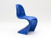 Silla Panton de Fibra de Vidrio de Diseñador en Stock, Silla de Comedor, Silla de Escritorio, Silla de Reunión, Silla Panton Pintada de Forma Irregular