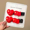 Nuevos Accesorios para el Cabello del Día Nacional, Pequeños Accesorios, Tocados del Día Nacional, Pasadores de Bandera Roja de Cinco Estrellas para Niños, Cintas para el Cabello, Pasadores, Gomas Elásticas