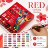 Serie a Todo Color Best-Seller Transfronterizo Juego de Marcadores Acrílicos de Doble Punta y Doble Color con Puntas Suaves para Pintar, Amplia Gama de Colores, Papelería para Estudiantes