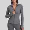 Chaqueta de Fitness de Empalme Transfronterizo Europeo y Americano Transpirable Elástica con Bolsillo para Correr y Ciclismo Ropa Deportiva para Yoga Chaqueta