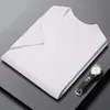 Camiseta Masculina de Manga Curta Seda de Gelo Verão 2023 Fina Gola Redonda Respirável Jovem Casual Top Cabelo Masculino