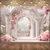 Tecido de Fundo para Decoração de Casamento Novo Estilo Chinês, Tecido de Fundo Novo para Encontro de Dia dos Namorados Transfronteiriço, Tecido de Parede de Flores para Banquete de Noivado