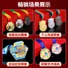 Medallas Metálicas Deportivas de Oro, Plata y Bronce para Competición de Maratón Personalizadas con Nuevo Patrón de Copo de Nieve Medallas para Deportes de Hielo y Nieve Patinaje