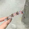 Pinzas para el cabello de pedrería brillante de lujo estilo coreano Dongdaemun Primavera 2026 para mujer, Colección de accesorios para el cabello de la frente