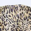 Otoño 2025 Nuevo Moda Femenina Transfronteriza Europea y Americana Cuello en V Estampado Animal Mangas Largas Tops W103 90203