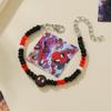 2024 Nuevo Pulsera de Superhéroe de Marvel Cuentas de Arroz Spiderman Pulsera Tejida a Mano Pulsera Hilo Joyería Transfronteriza