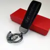 Colgante de Llavero de Cuero Gamuzado de Gama Alta para Coche Llavero con Logo de Coche Decoración de Llavero Colgante de Cintura de Metal Venta al por Mayor