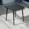 Mesa de Balcón para Exteriores, Mesa Redonda Pequeña de Acero al Carbono Resistente al Sol y la Lluvia para Patio Exterior, Jardín, Tienda de Té con Leche, Uso en Exteriores