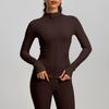 Chaqueta de Fitness de Empalme Transfronterizo Europeo y Americano Transpirable Elástica con Bolsillo para Correr y Ciclismo Ropa Deportiva para Yoga Chaqueta