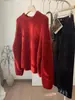 Suéter suave y mullido de pelo sintético tipo visón para mujer, cuello redondo, sin botones, nuevo estilo otoño/invierno, ajuste suave, holgado y relajado.