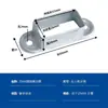 10 peças Conector Fivela de Fixação para Tubo Quadrado Base de Fixação para Poste Acessórios para Guarda-corpo Sem Solda Base de Ferro Galvanizado
