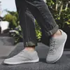 Venta Caliente Transfronteriza Nuevos Zapatos Casuales de Palma Ancha para Caminar Descalzo Ligeros Suela Suave Antideslizantes Transpirables para Compras, Montar, Fitness Zapatos de Hombre
