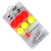 Caja de set de pesca de bola Luoyang traje flotador anillo en forma de ocho frijol espacial báscula plomo juego completo de anillo de cobre flotador de espuma 27mm