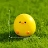 Micro-paisaje creativo lindo cáscara de huevo pollo lindo decoraciones DIY accesorios coche mini adornos pequeños de escritorio