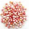 Cuentas redondas de color sólido Mabei de 4/6/8/10 mm, material para abalorios hechos a mano DIY, cadena para teléfono móvil, pulsera, accesorios de joyería