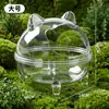Banheiro para Hamster Vaso Sanitário Banho de Areia de Uso Duplo Bacia de Areia para Urina Especial Urso Dourado Vaso para Fezes Banheira Transparente Vaso para Sal de Banho