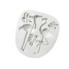 Molde de silicona para fondant de hoja de tortuga flamenco, herramienta para modelar arcilla suave y epoxi