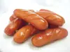 Modelo de comida de frutas e vegetais simulação fatias de bacon de porco decoração de armário Brinquedos de comida