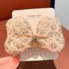Borboleta pérola hairpin lantejoulas novo doce das crianças bola de cabelo anel de cabelo lado quebrado cabelo franja clipe